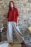 Conrad Box Cotton Knit Rust